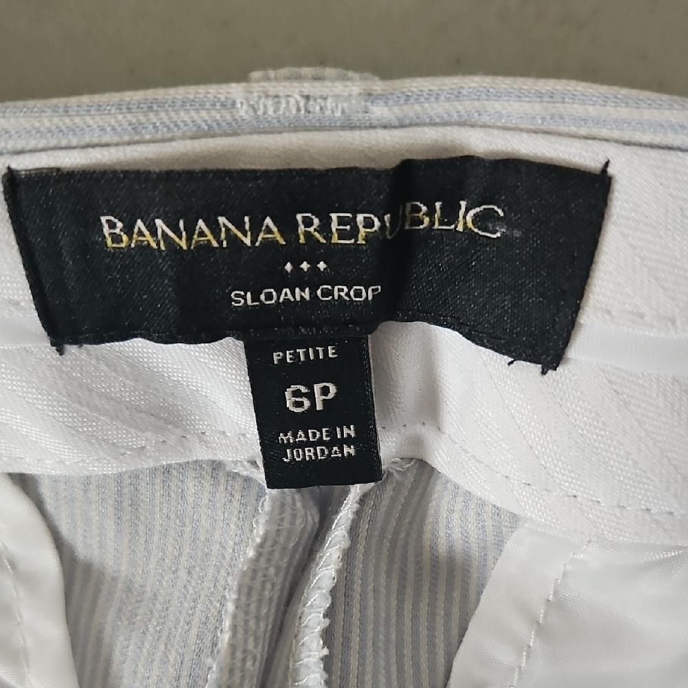 Banana Republic White Sloan Crop Pants - Picture 8 of 11